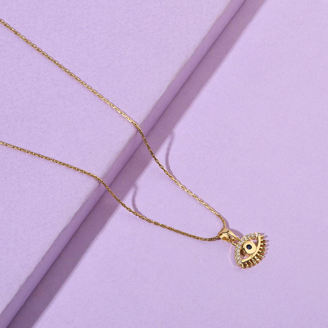 Eye On You Gold Necklace - Salty Accessories