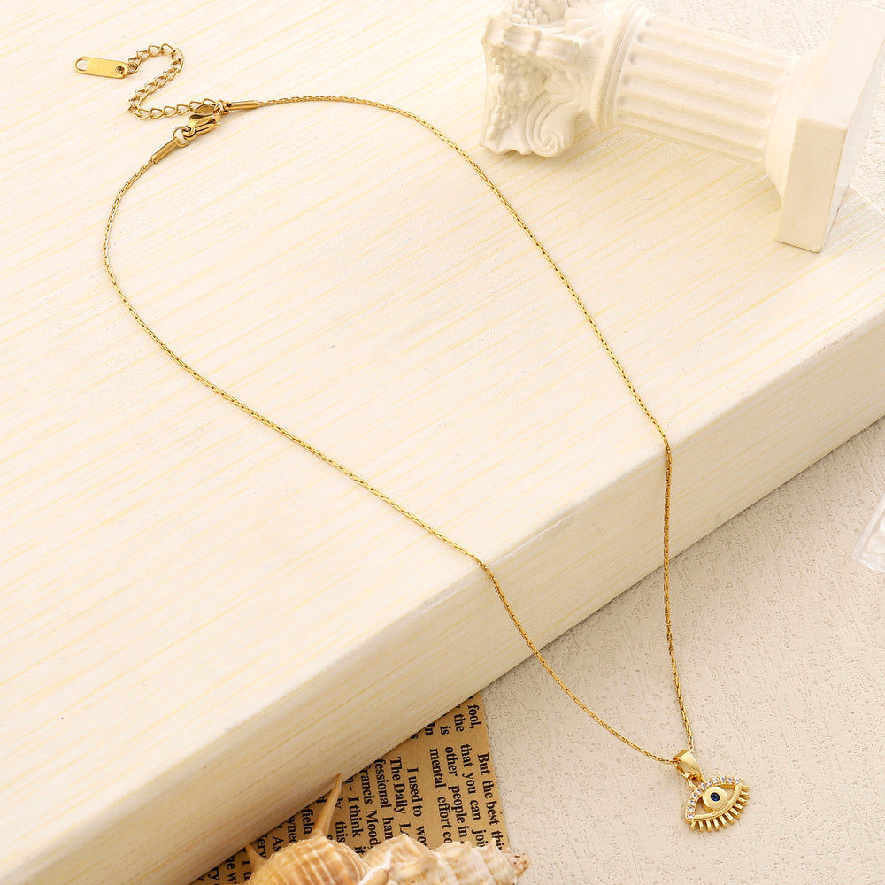 Eye On You Gold Necklace - Salty Accessories