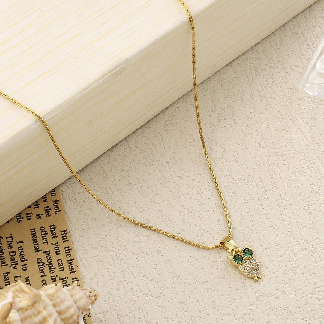 Baby Owl Gold Necklace - Salty Accessories