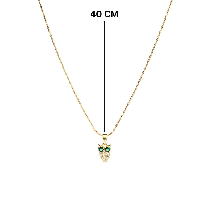 Baby Owl Gold Necklace