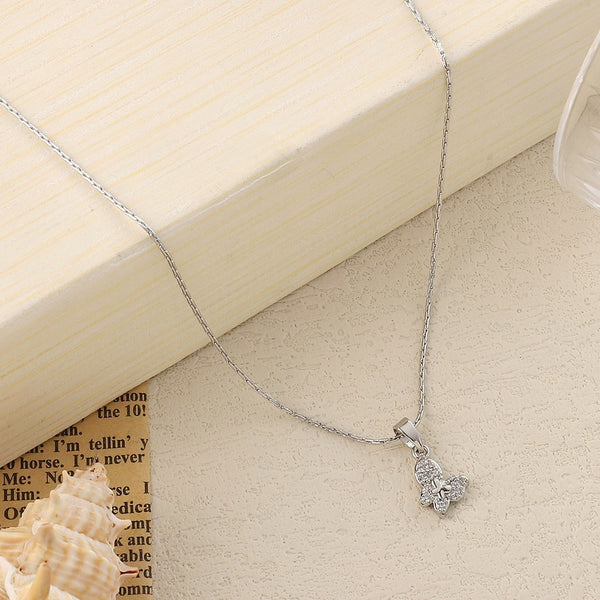 Baby Butterfly Silver Necklace