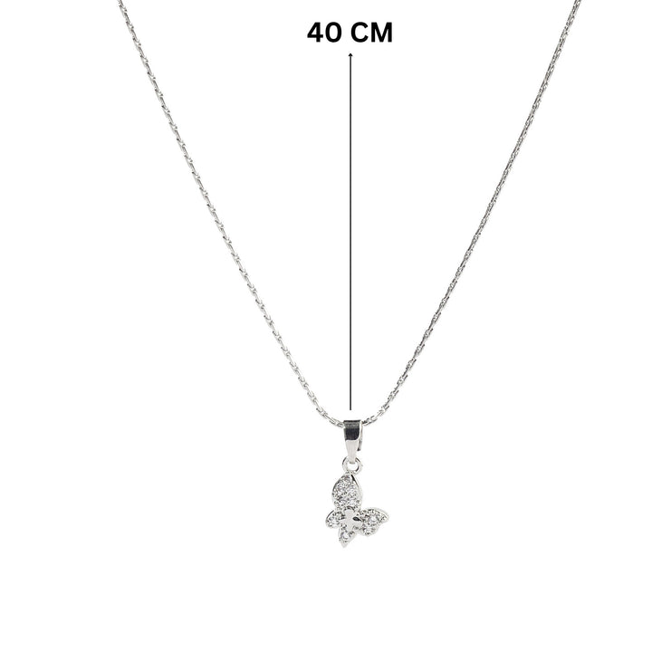 Baby Butterfly Silver Necklace - Salty Accessories