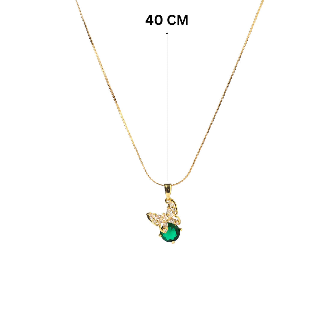 Emerald Bloomer Gold Necklace - Salty Accessories