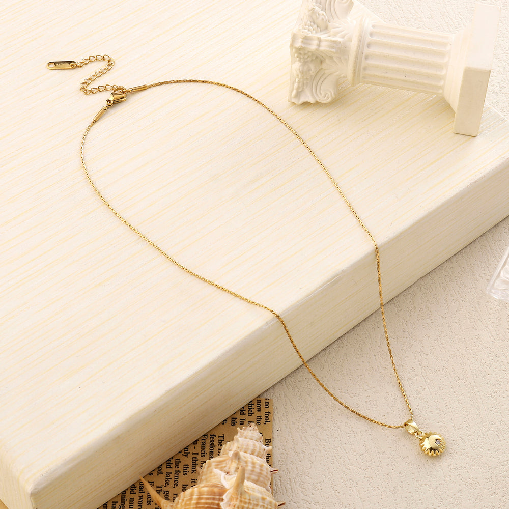 Bubble Sun Gold Necklace - Salty Accessories