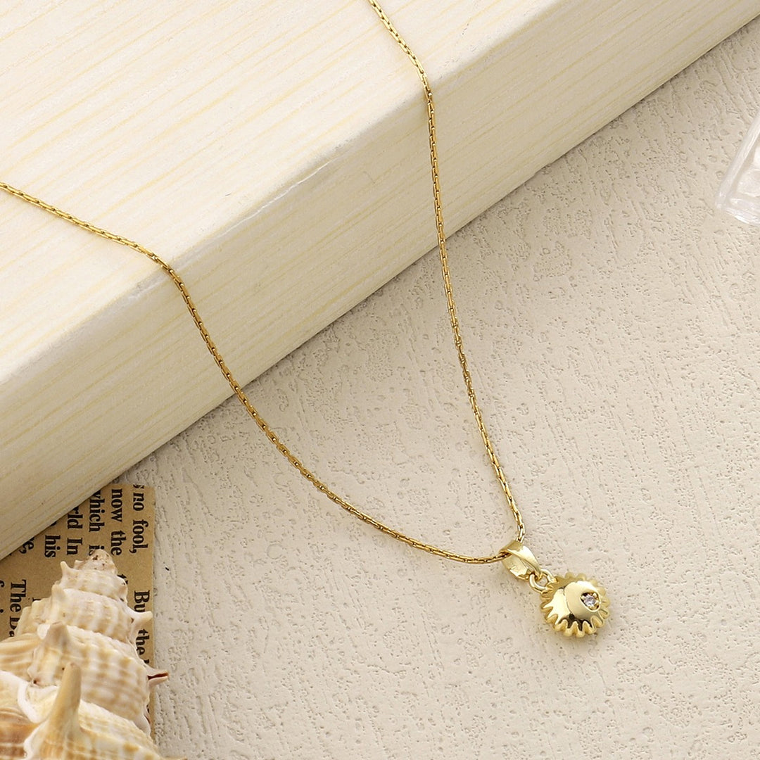 Bubble Sun Gold Necklace - Salty Accessories