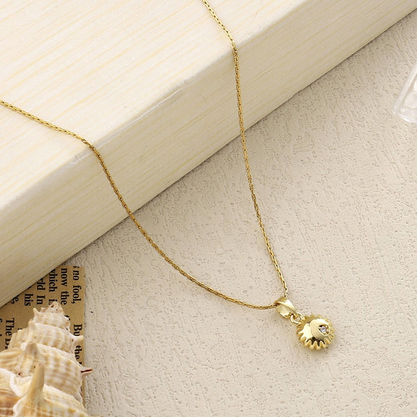 Bubble Sun Gold Necklace