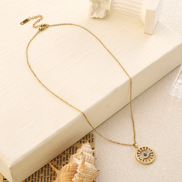 Wyn Evil eye Gold Necklace