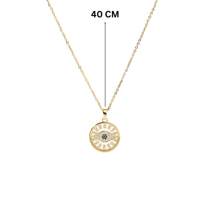 Wyn Evil eye Gold Necklace