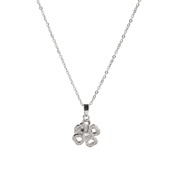 Vyara Clover Silver Necklace