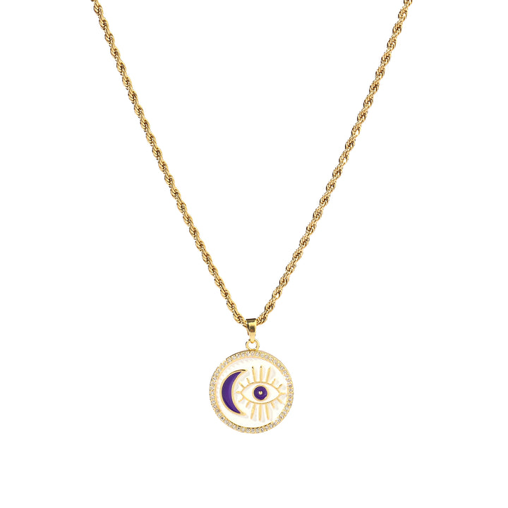 Astrid Evil Eye Necklace - Salty Accessories