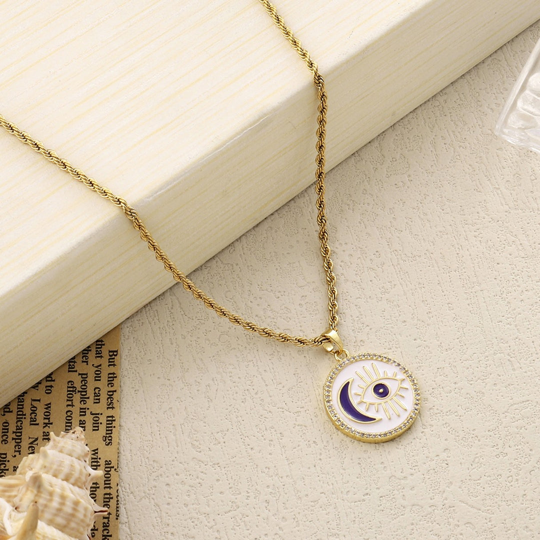 Astrid Evil Eye Necklace - Salty Accessories