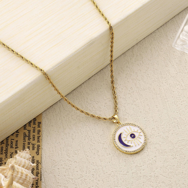 Astrid Evil Eye Necklace - Salty Accessories
