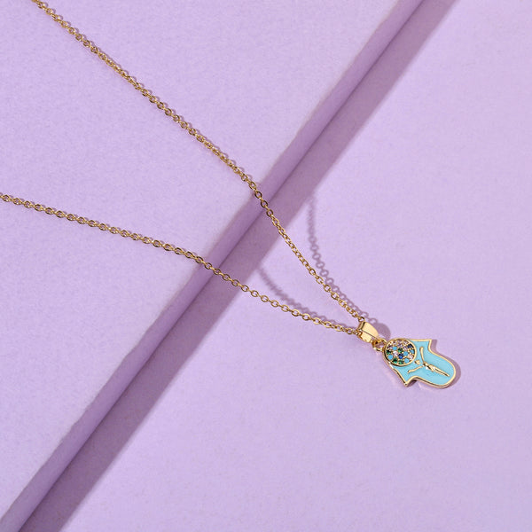 Eos Evil Eye Gold Necklace