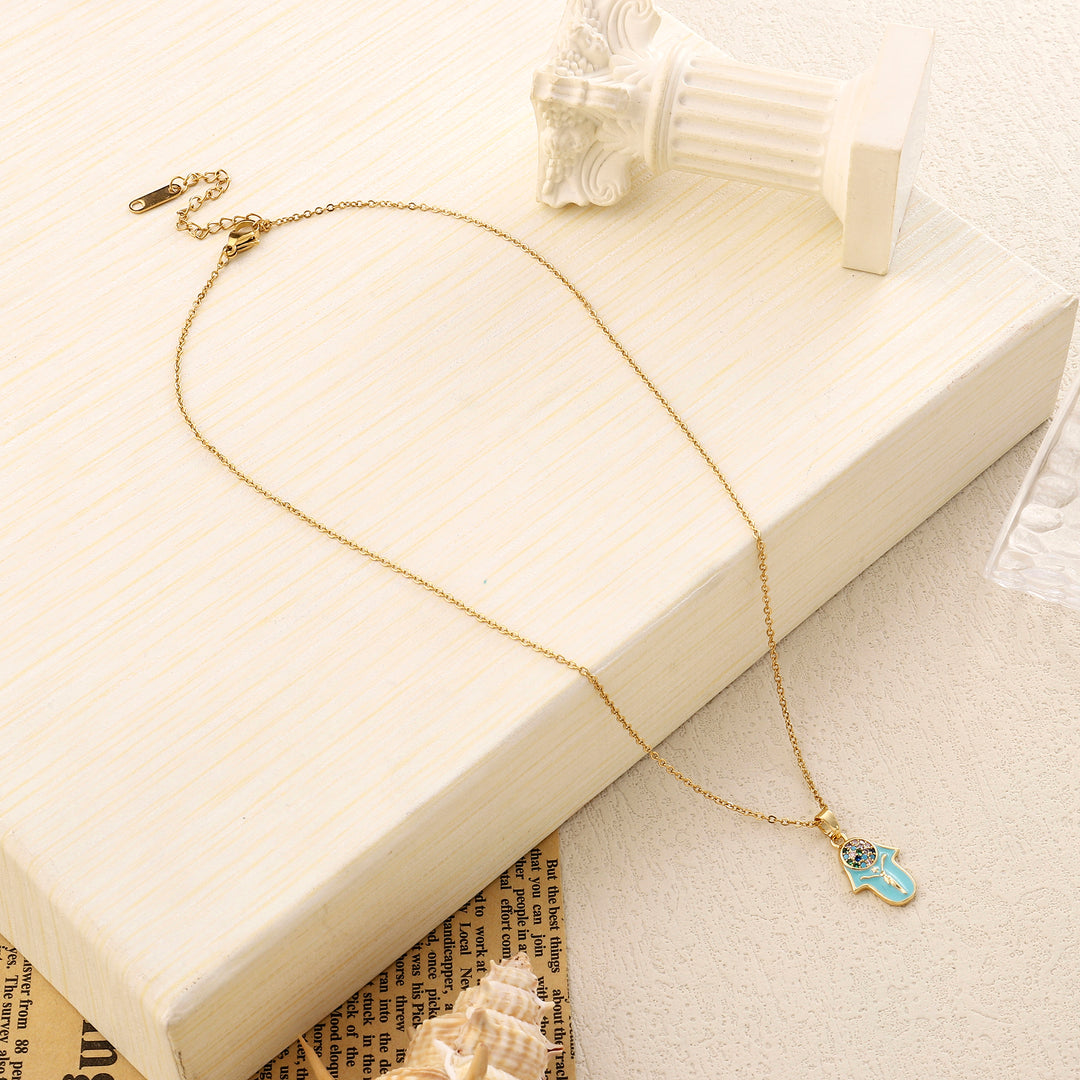 Eos Evil Eye Gold Necklace