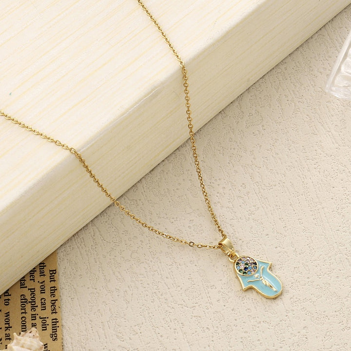 Eos Evil Eye Gold Necklace