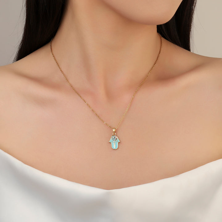 Eos Evil Eye Gold Necklace