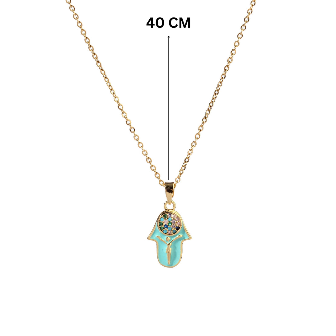 Eos Evil Eye Gold Necklace