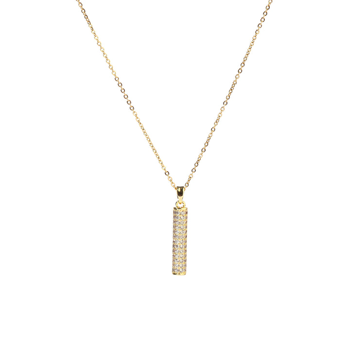 Isla Crystal Studded Gold Necklace - Salty Accessories