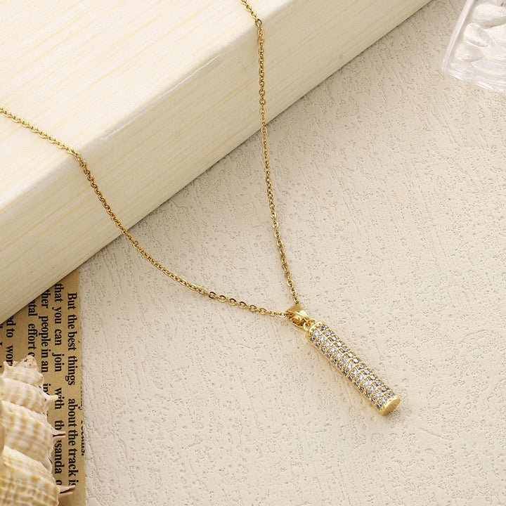 Isla Crystal Studded Gold Necklace - Salty Accessories