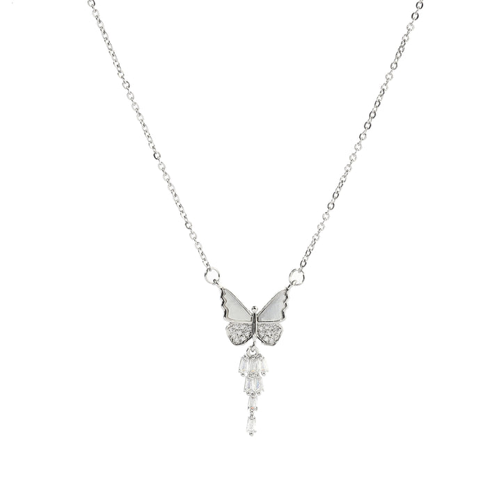 Avra Butterfly Silver Necklace - Salty Accessories