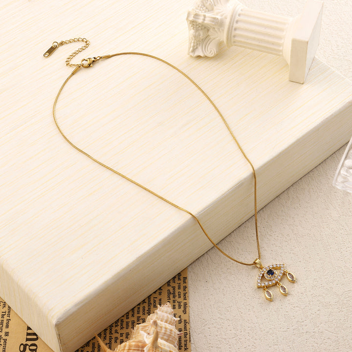 Neith Evil Eye Gold Necklace