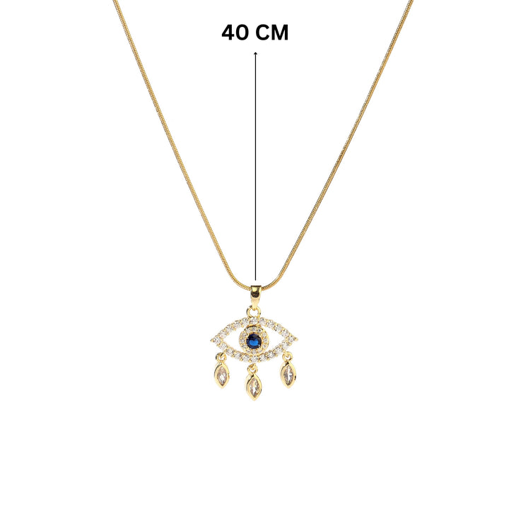 Neith Evil Eye Gold Necklace - Salty Accessories