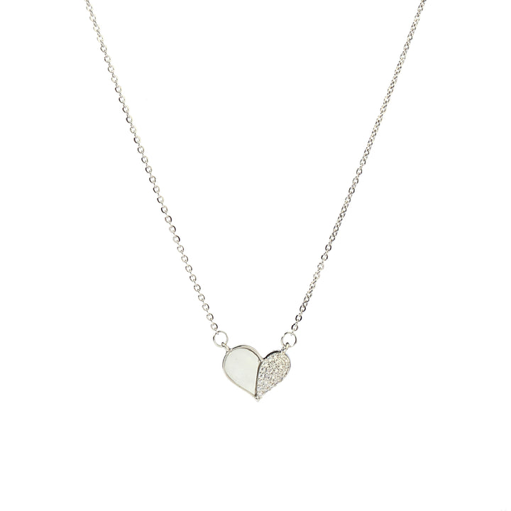Cutie Studded Heart Gold Necklace - Salty Accessories