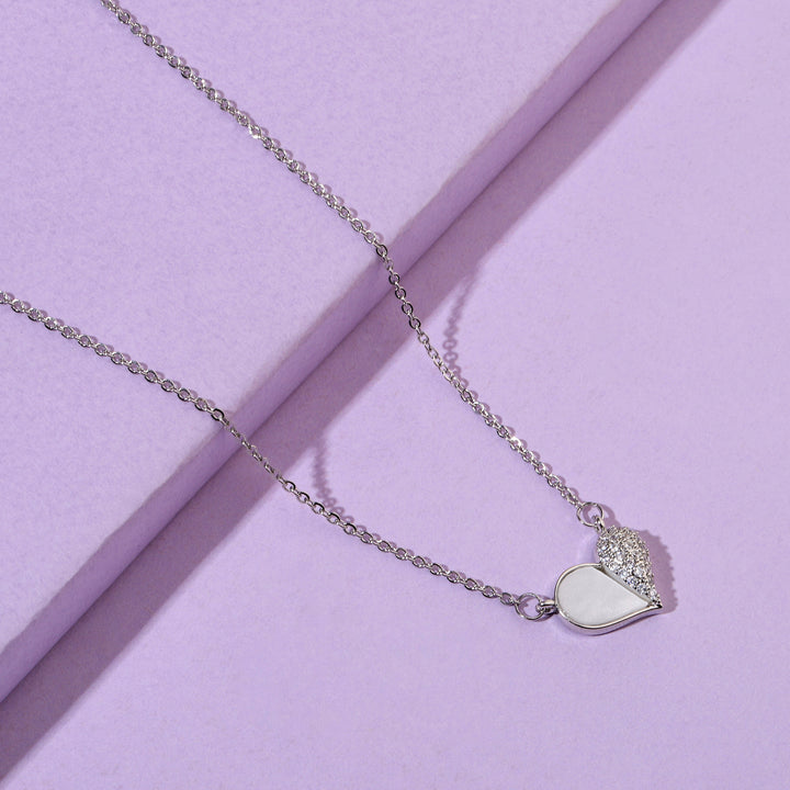 Cutie Studded Heart Gold Necklace - Salty Accessories