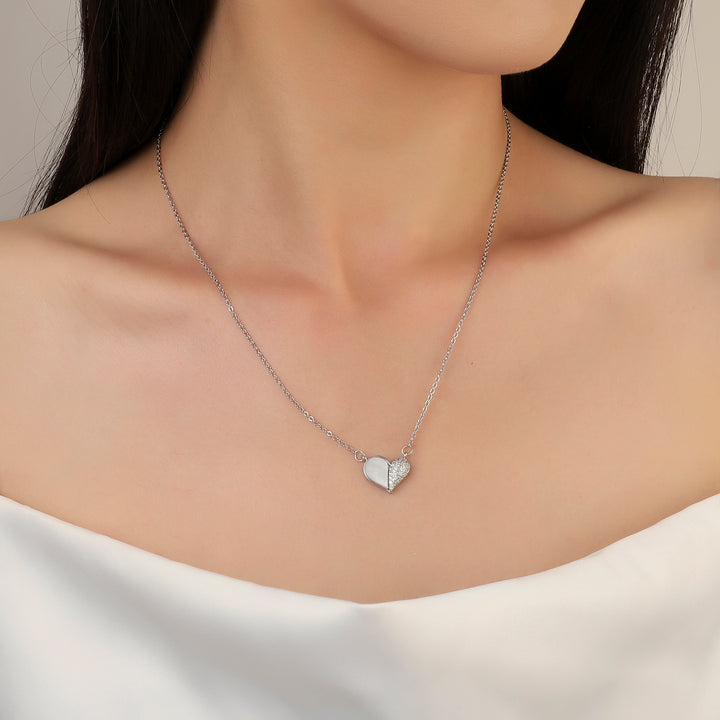 Cutie Studded Heart Gold Necklace - Salty Accessories