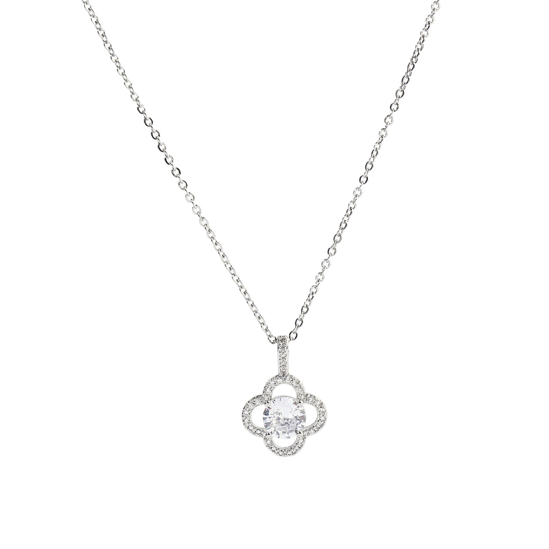 Bauble Crystal Clover Necklace - Salty Accessories