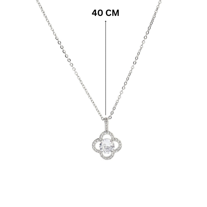 Bauble Crystal Clover Necklace