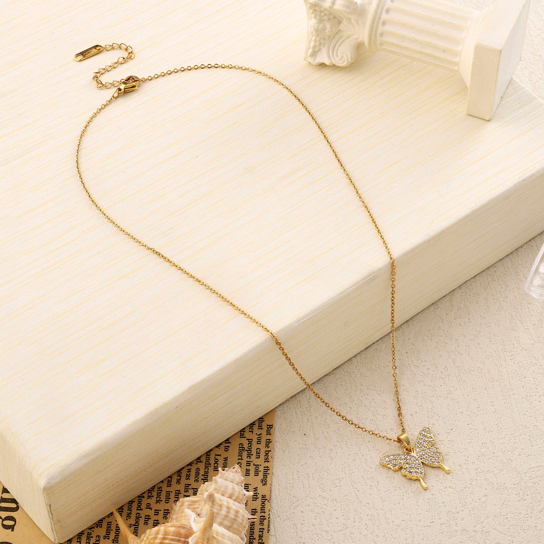 Eirene Butterfly Gold Necklace - Salty Accessories