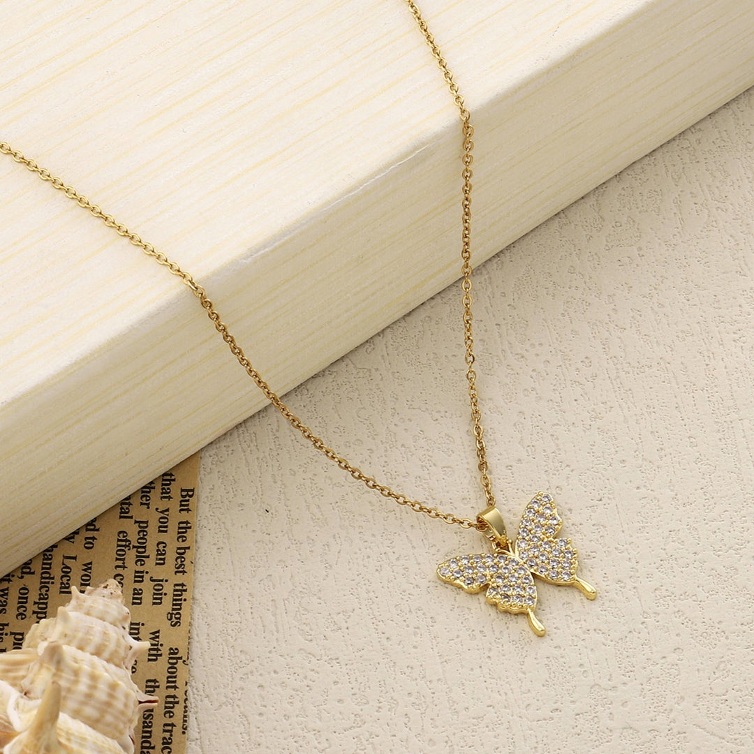 Eirene Butterfly Gold Necklace - Salty Accessories