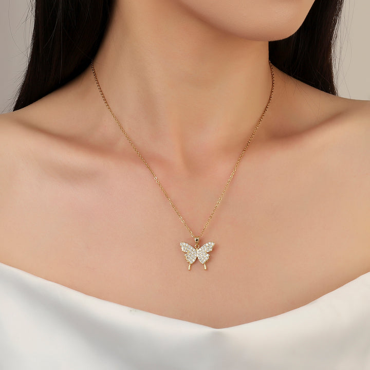 Eirene Butterfly Gold Necklace - Salty Accessories