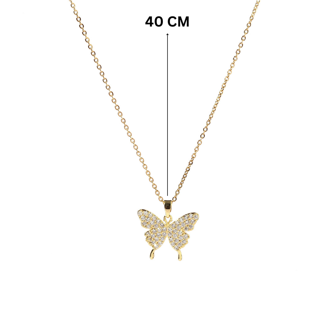 Eirene Butterfly Gold Necklace - Salty Accessories