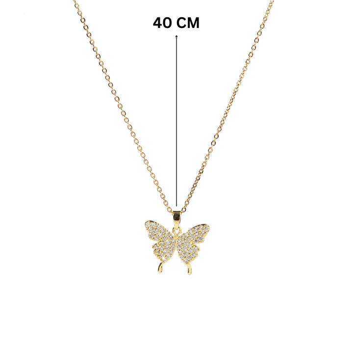 Eirene Butterfly Gold Necklace - Salty Accessories