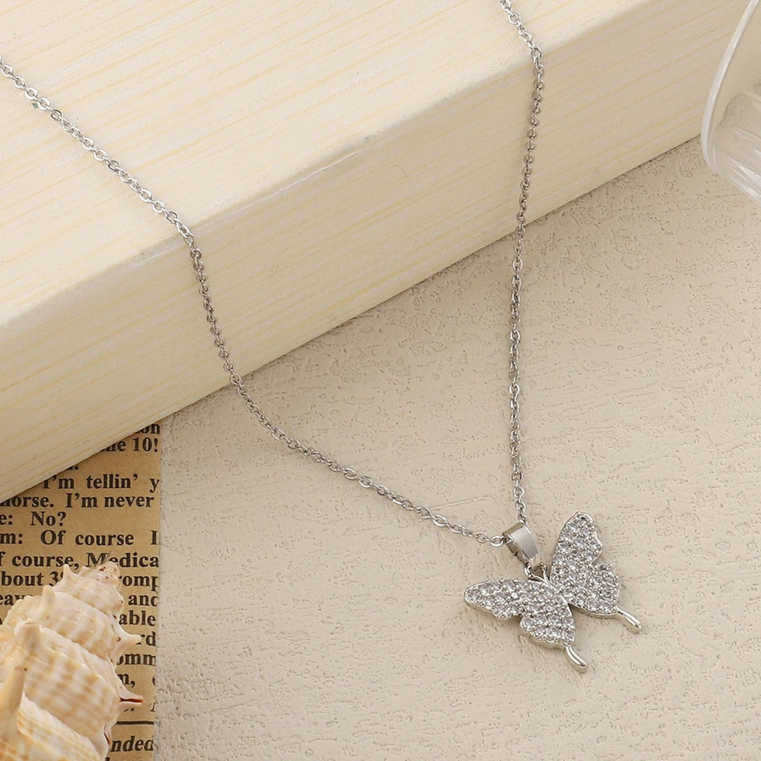 Eirene Butterfly Silver Necklace