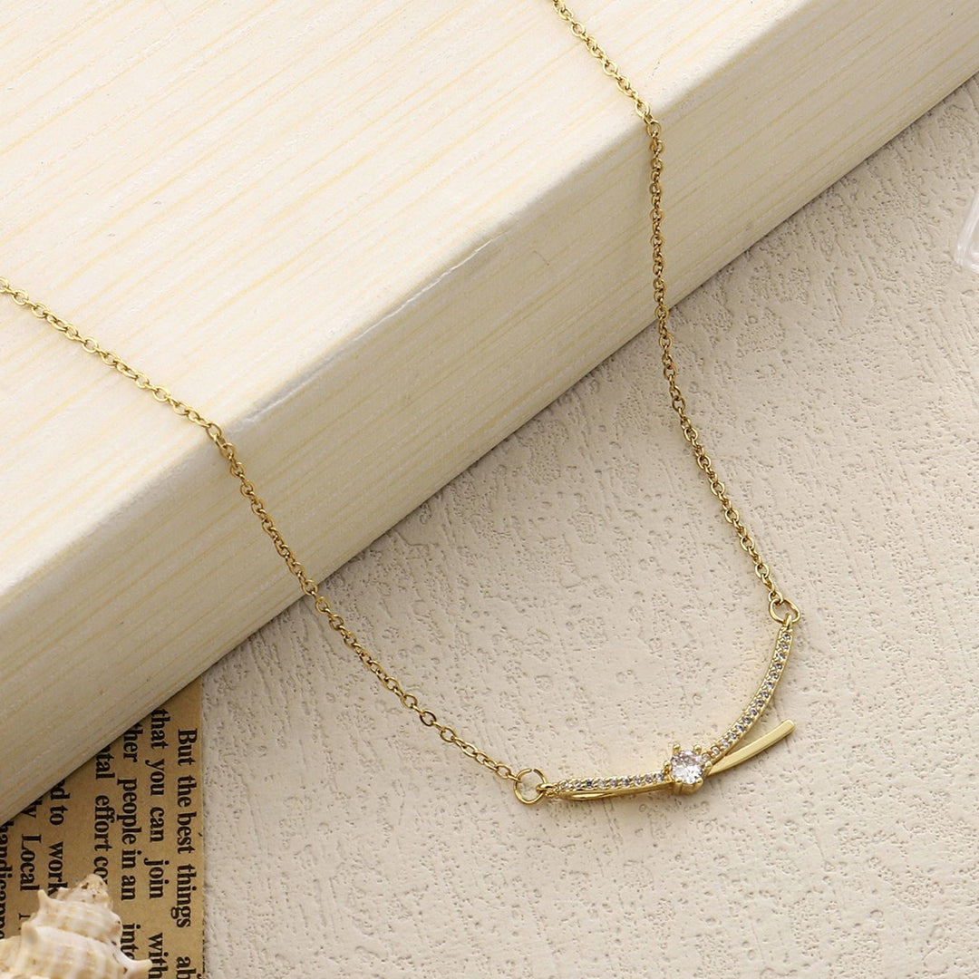 Eliza Crystal Gold Necklace - Salty Accessories