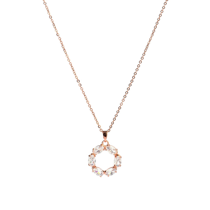 Drea Crystal Rosegold Necklace