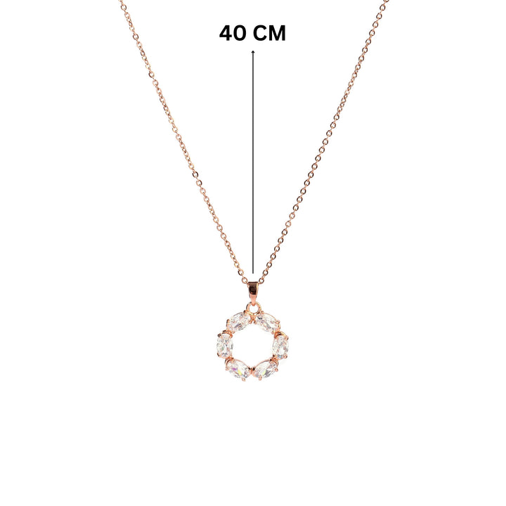 Drea Crystal Rosegold Necklace