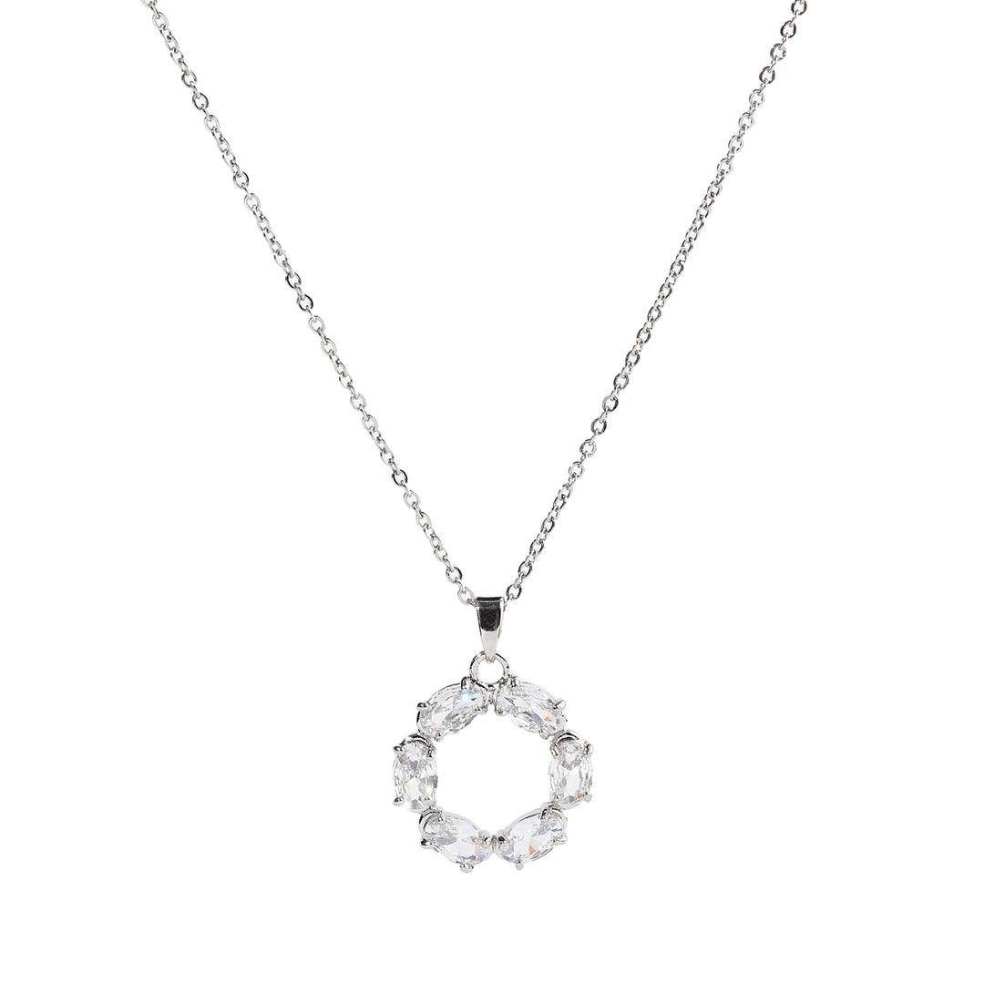 Drea Crystal Silver Necklace - Salty Accessories