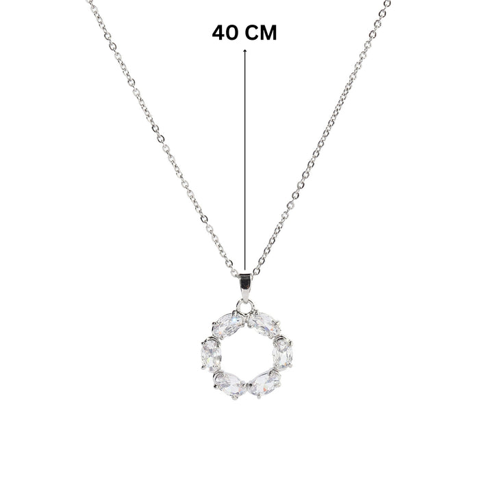 Drea Crystal Silver Necklace - Salty Accessories