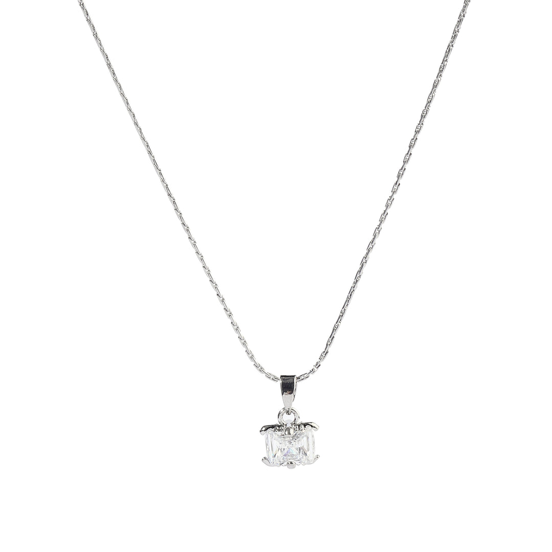 Dione Crystal Silver Necklace - Salty Accessories