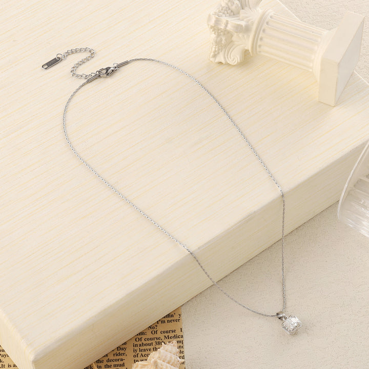 Dione Crystal Silver Necklace - Salty Accessories