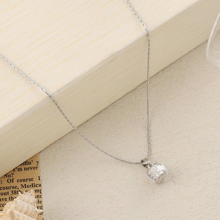 Dione Crystal Silver Necklace - Salty Accessories