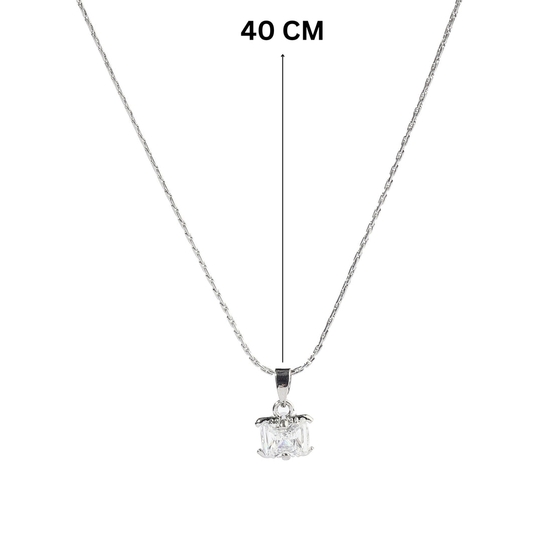 Dione Crystal Silver Necklace - Salty Accessories