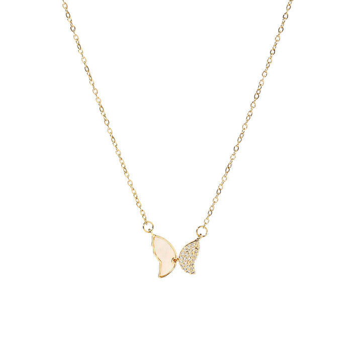 Mismatched Wingy Gold Necklace