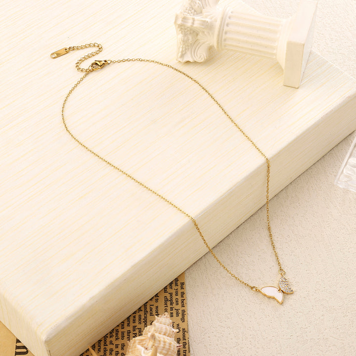 Mismatched Wingy Gold Necklace