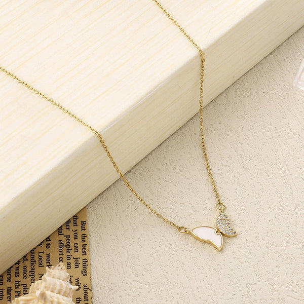 Mismatched Wingy Gold Necklace