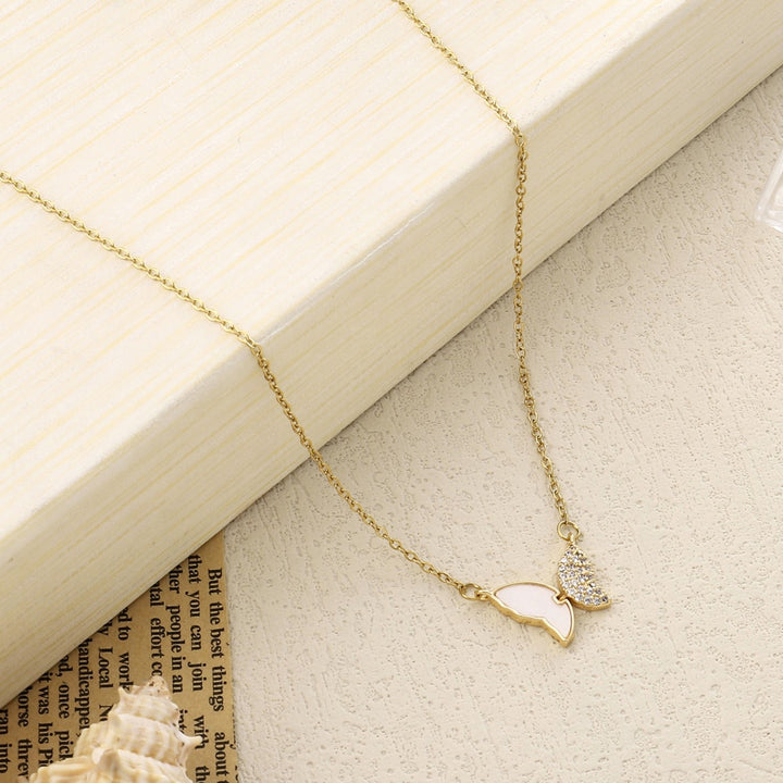 Mismatched Wingy Gold Necklace - Salty Accessories